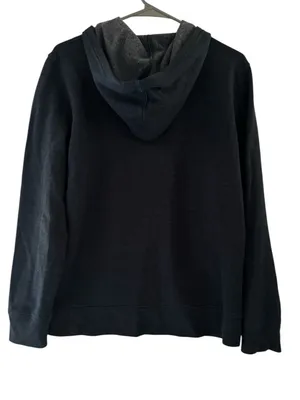 GAP Women’s Dark Blue Hoodie Sweat Shirt with Pink GAP Logo Sz L thumbnail 2