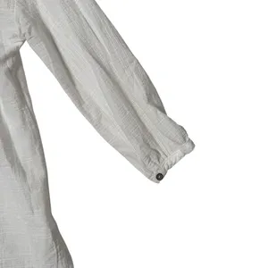 Womens Embroidered Peasant Blouse Size XS White BOHO Cotton Lightweight thumbnail 5