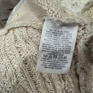 Anthropologie Knitted and Knotted Lace Knit Sweater Vest Women’s Small thumbnail 5