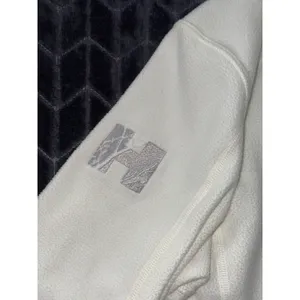 Patagonia Women's‎ Fleece Pullover White 1/4 Zip Lightweight Embroidered Sz M thumbnail 3