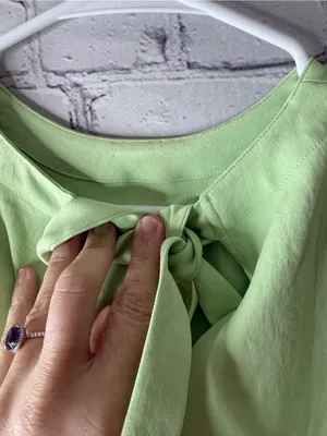 Tibi mint Green Bell Sleeve Women's Top size xs thumbnail 7