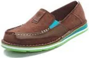 Ariat Cruiser Loafers Suede Leather Duratread Flats Slip On Duratread Brown 8.5B thumbnail 1