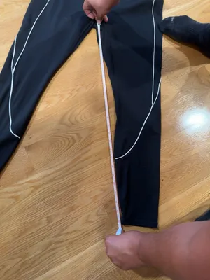 Fabletics Black High Rise Cropped Leggings White Contrast Piping S(Estimated) thumbnail 4