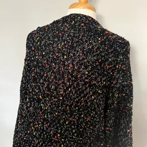 Haptics Black Colorful Pom Pom Cardigan Sweater thumbnail 3