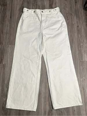 Free People We The Free Palmer Jeans Eggshell – Size 30. thumbnail 4