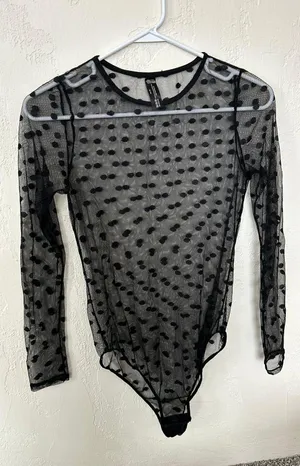 Mesh Body Suit Black Size M thumbnail 1