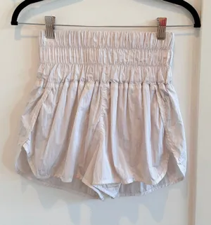 FP Movement Smocked Waist White Women’s Athletic Running Shorts Size Small thumbnail 1