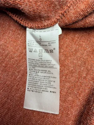 Banana Republic Men’s Large Henley Shirt Rust Red Brown Long Sleeve Lightweight thumbnail 6