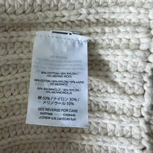 J.Crew Cozy Cable Knit Sweater with Fringe Slit thumbnail 10