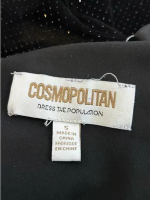 Cosmopolitan‎ Dress the Population Black Sequin Sparkle Mini Dress Size Small thumbnail 5