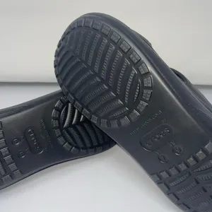 New Crocs Classic Crush Sandal Black High Heel - LIMITED EDITION NWT Size W9 M7 thumbnail 8
