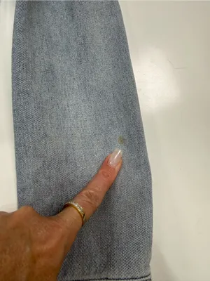 Free People Faded Light Blue Denim Jacket thumbnail 9