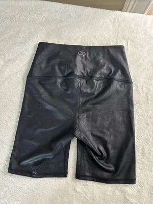 CALIA Black High-Waist Bike Shorts thumbnail 3