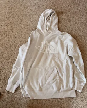 The North Face cream hoodie thumbnail 1