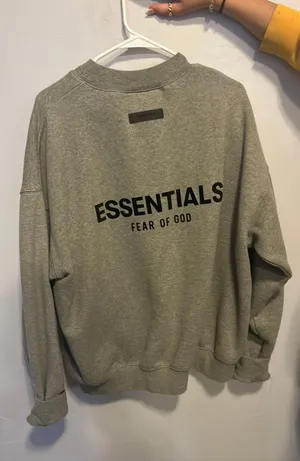 Essentials Hoodie Gray Size M thumbnail 2