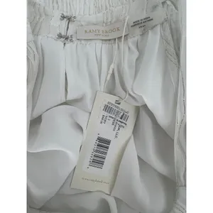 Ramy Brook NWT Lydia White Gold Lurex Smocked Mini‎ Dress XS thumbnail 7