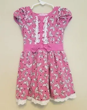 5/$20! 2T Butterfly lace and bow dress Fleurish thumbnail 1
