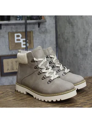 NWT Cliffs By White Mountain Hiking Booties with Lug Sole Ice Gray / Fabric 10M thumbnail 7