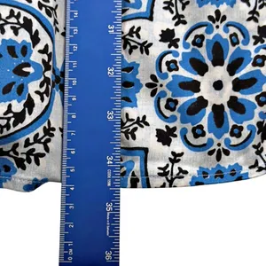 Tuckernuck X-SMALL Golden Medallion Crawford Dress Blue White Ruffle Mini thumbnail 10
