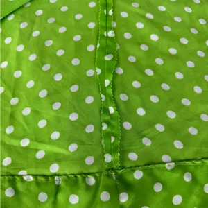 Vintage 1960s Handmade Lime Green White Polka Dot Column Maxi Dress and Scarf thumbnail 14