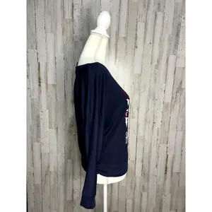 Harley-Davidson Women's Long Sleeve Graphic‎ T-Shirt Blue Size Large Casual thumbnail 2