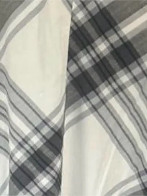 Lane Bryant white and gray plaid long sleeve blouse-28 thumbnail 4