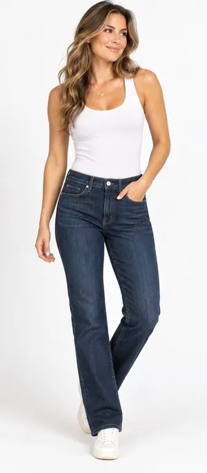 Hudson Women’s Size 31 Dark Wash Stretch Bootcut Jeans thumbnail 1