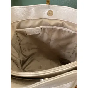 Calvin Klein White Pebbled Faux Leather with Scarf and‎ Charm thumbnail 5