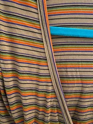 Urban Outfitters Long Sleeve Striped Wrap Top thumbnail 3