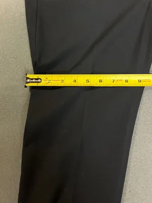Theory Women's Black Cotton Blend Slim Straight Dress Pants Size 8 thumbnail 10