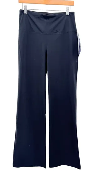 Lisse‎ Leggings Revolutionary Tummy Control Wide Leg Pants Black Stretch L NWT thumbnail 1