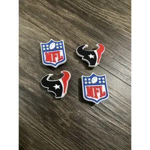 Houston Texans Football Team Charm For Crocs Shoe Charms - 4 Pieces thumbnail 1