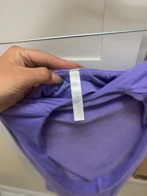 Fabletics Women's Purple Terry Cloth Halter Mini Dress Size M thumbnail 5