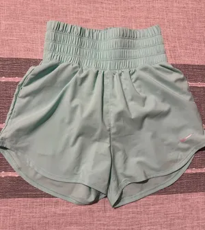 Nike Dri Fit Women's Aqua Mint‎ Running Shorts High Waist XS thumbnail 1