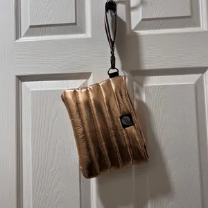 Think Royln Rose Gold Metallic‎ Quilted Wristlet thumbnail 7