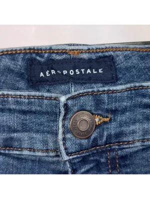 Aeropostale Mid Rise Boot Cut Jeans Women’s Size 6 Medium Wash Stretch Denim thumbnail 5