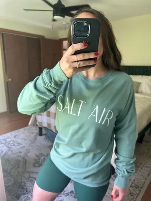 Comfort Wash Taylor Swift August Salt Air Lyrics Long Sleeve thumbnail 3