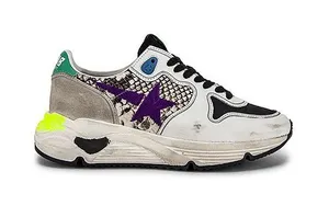 Golden Goose Running Sole Women’s 35 USA 5 Natural Snake Python Purple Sneaker thumbnail 1