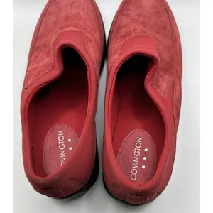 Covington Womens Size 7M Red Suede Leather Slip On Shoes Pre Owned‎ thumbnail 5