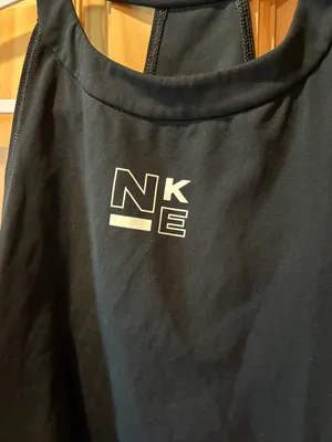 Nike Pro Dri-FIT Women's Cropped Training Tank Top black iron grey size S thumbnail 3
