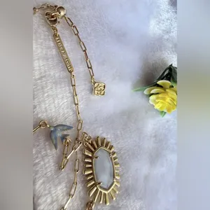 Kendra Scott Elisa Gold Bird Short Pendant Necklace thumbnail 3