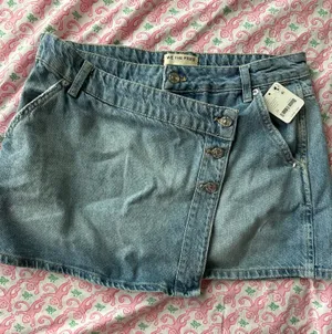 Free People Denim Skirt Mini thumbnail 1