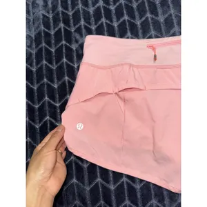 Lululemon Women's Run Time Shorts Athletic Liner Pink Size 6 thumbnail 5