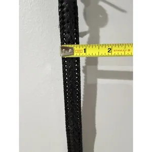 Brighton Western Boho Black Leather ‎ Slim stitch Belt Sz M 31" thumbnail 3