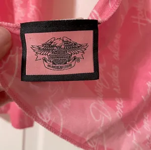 Vintage! Pink Harley Davidson Scarf Breast Cancer Awareness Infinity Scarf No One Rides Alone thumbnail 4
