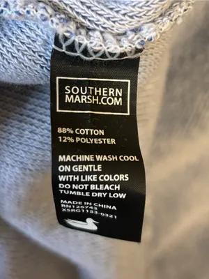 Southern Marsh Women’s Sweatshirt Terry Knit Logo Pullover Crewneck Oversized XS thumbnail 7