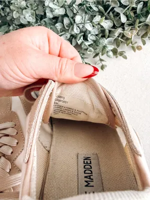 Steve Madden Campo Beige Suede & Canvas Platform Sneakers | Women’s Size 6 thumbnail 9