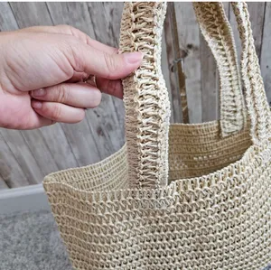 Burberry goddess straw tote bag  thumbnail 3