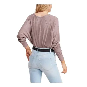 Free People We The Free Santa Clara Thermal Top Tan Size XS thumbnail 2