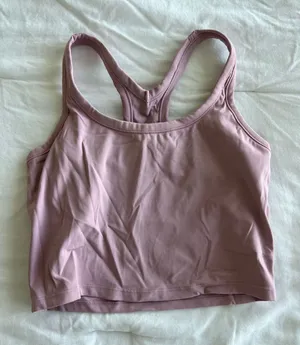 Amazon Mauve Racerback Cropped Tank  thumbnail 1